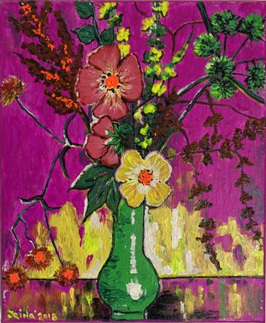 Print of Floral Paintings by Irina Ciobanu