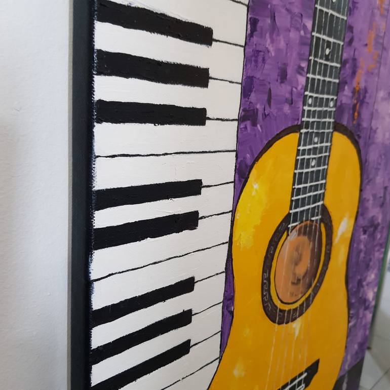 Original Expressionism Music Painting by Irina Ciobanu