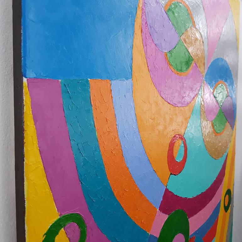 Original Abstract People Painting by Irina Ciobanu