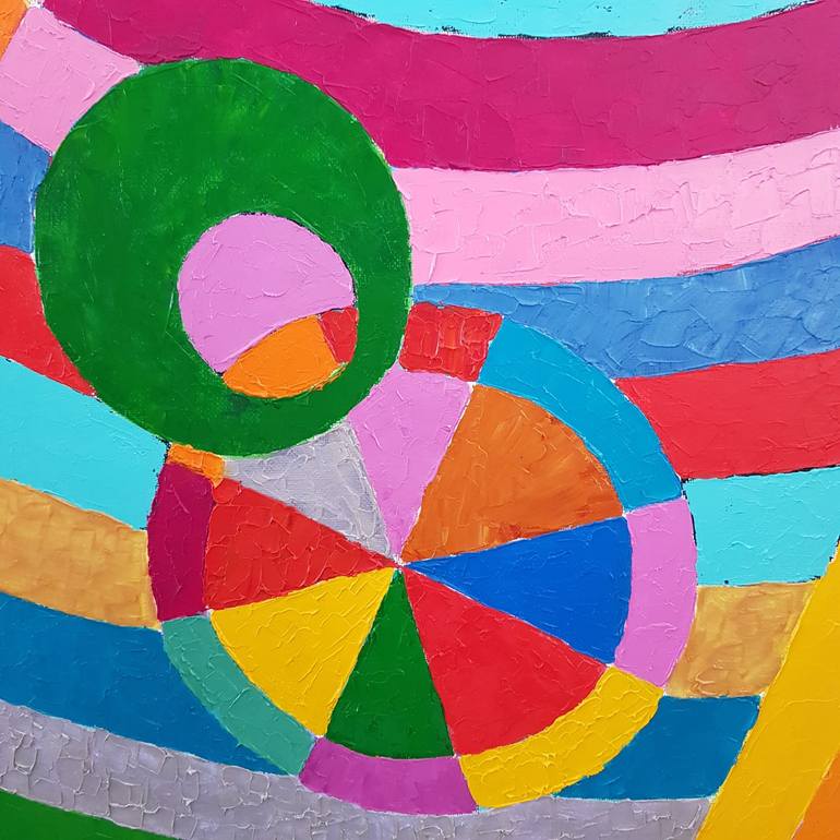 Original Abstract People Painting by Irina Ciobanu