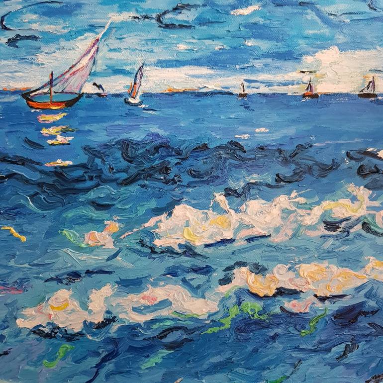 Original Expressionism Nature Painting by Irina Ciobanu