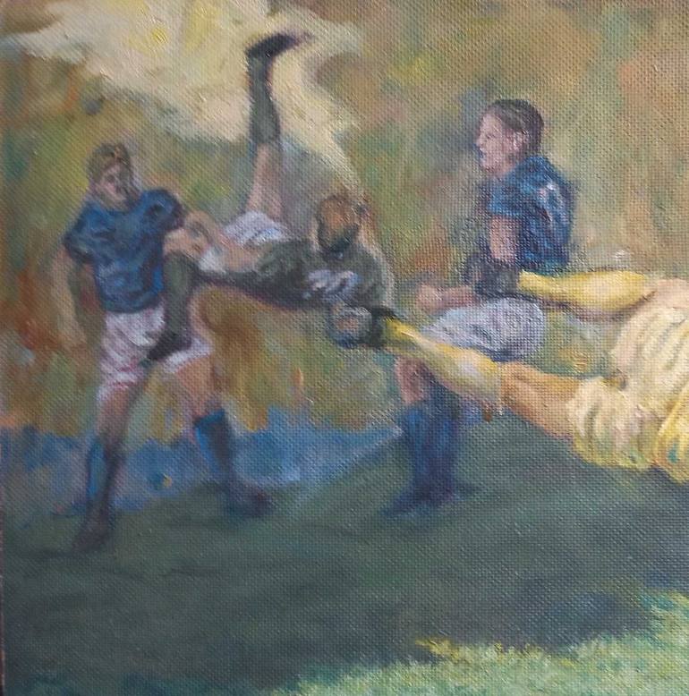 Original Realism Sports Painting by Dmitrij Gudima