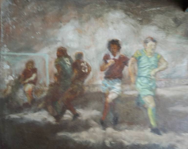 Original Realism Sport Painting by Dmitrij Gudima