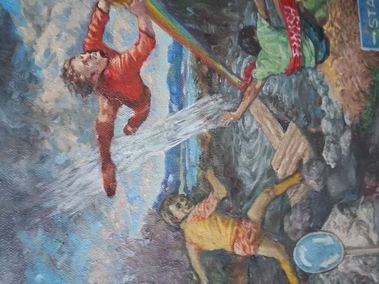 Original Realism People Painting by Dmitrij Gudima