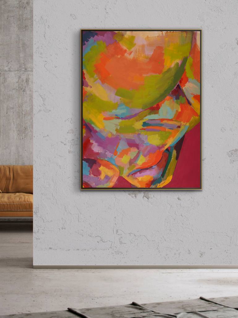 Original Abstract Expressionism Nude Painting by Yara Chaalan
