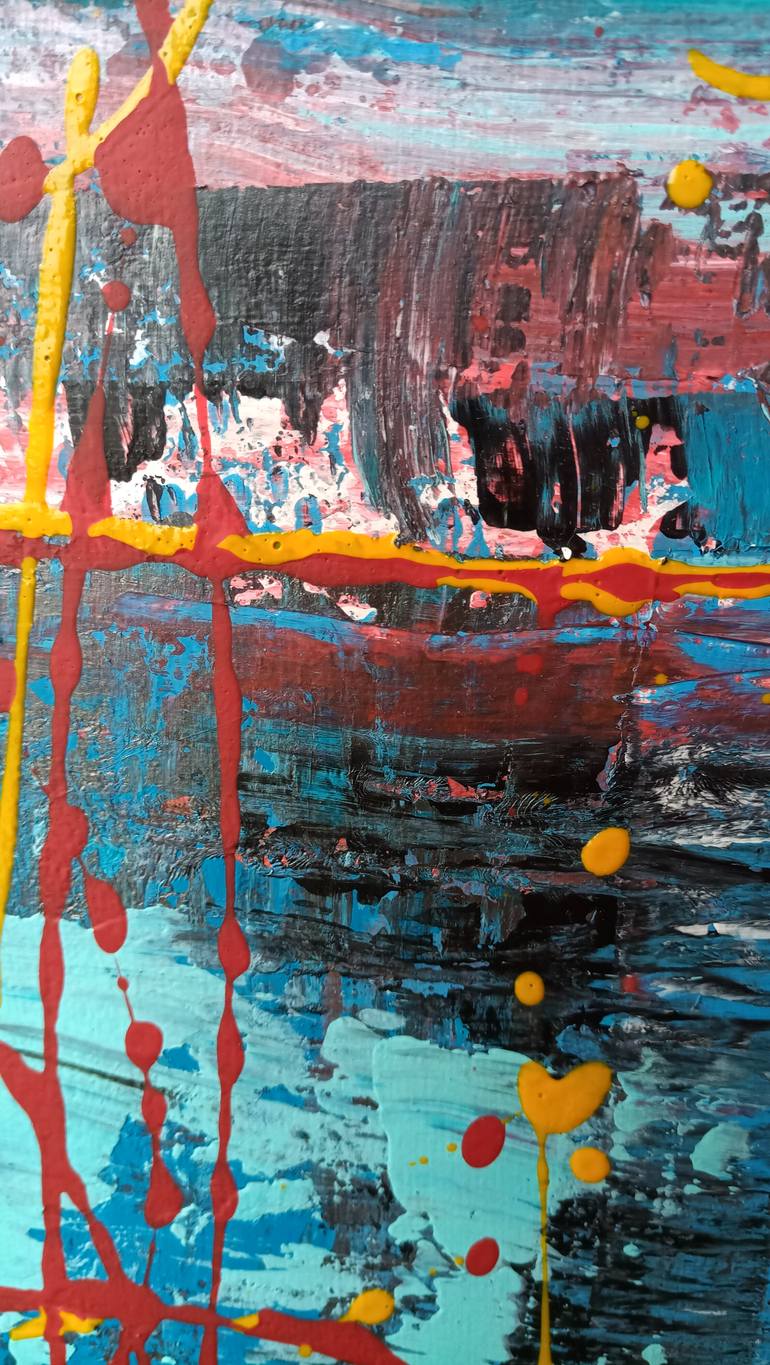 Original Art Deco Abstract Painting by Tantyana Leontyeva