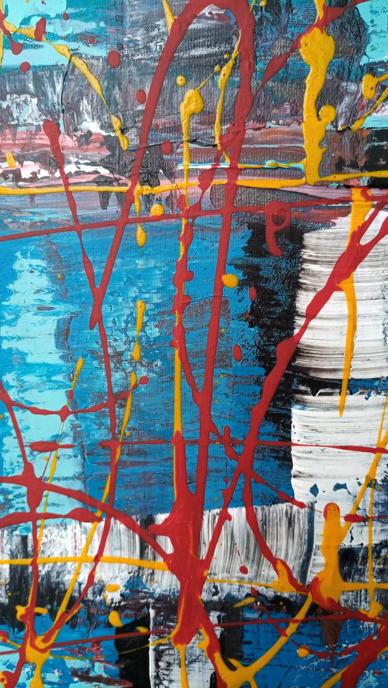 Original Art Deco Abstract Painting by Tantyana Leontyeva