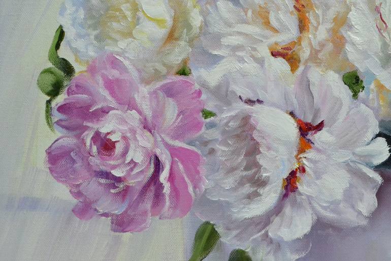 Original Realism Floral Painting by Jeanne Kogay