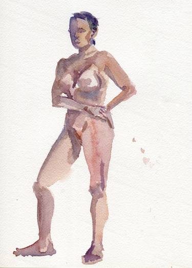 Original Figurative Nude Paintings by Daria Miroshnychenko