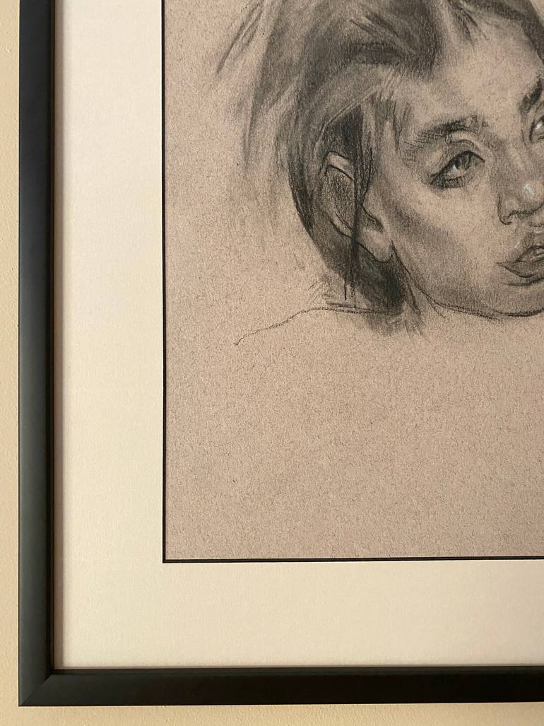Original Realism People Drawing by Anastasiia Taran
