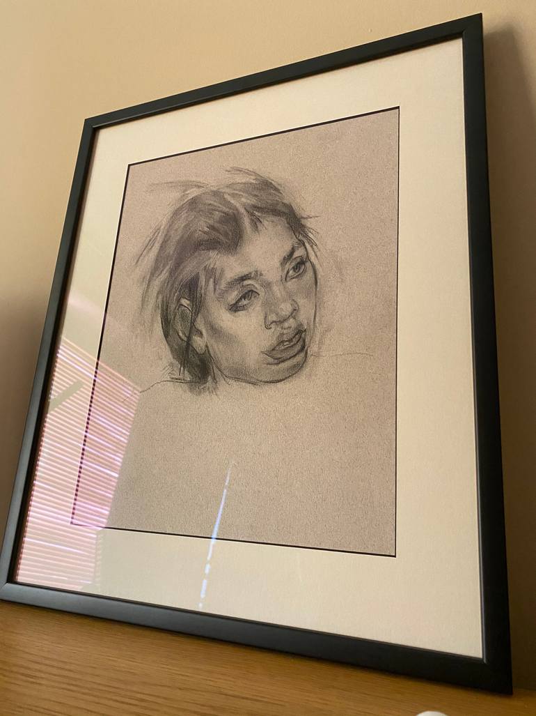 Original Realism People Drawing by Anastasiia Taran