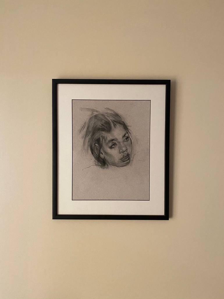 Original Realism People Drawing by Anastasiia Taran