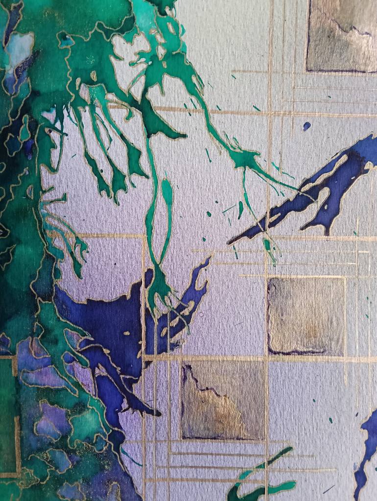 Original Abstract Expressionism Abstract Painting by Iryna Baranova