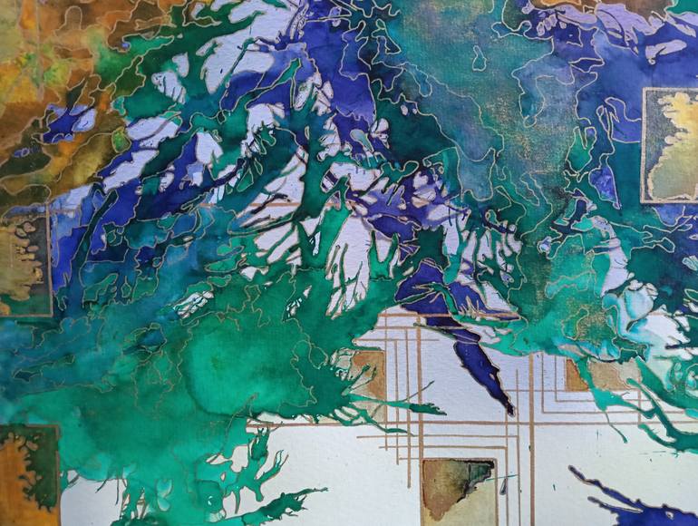 Original Abstract Expressionism Abstract Painting by Iryna Baranova