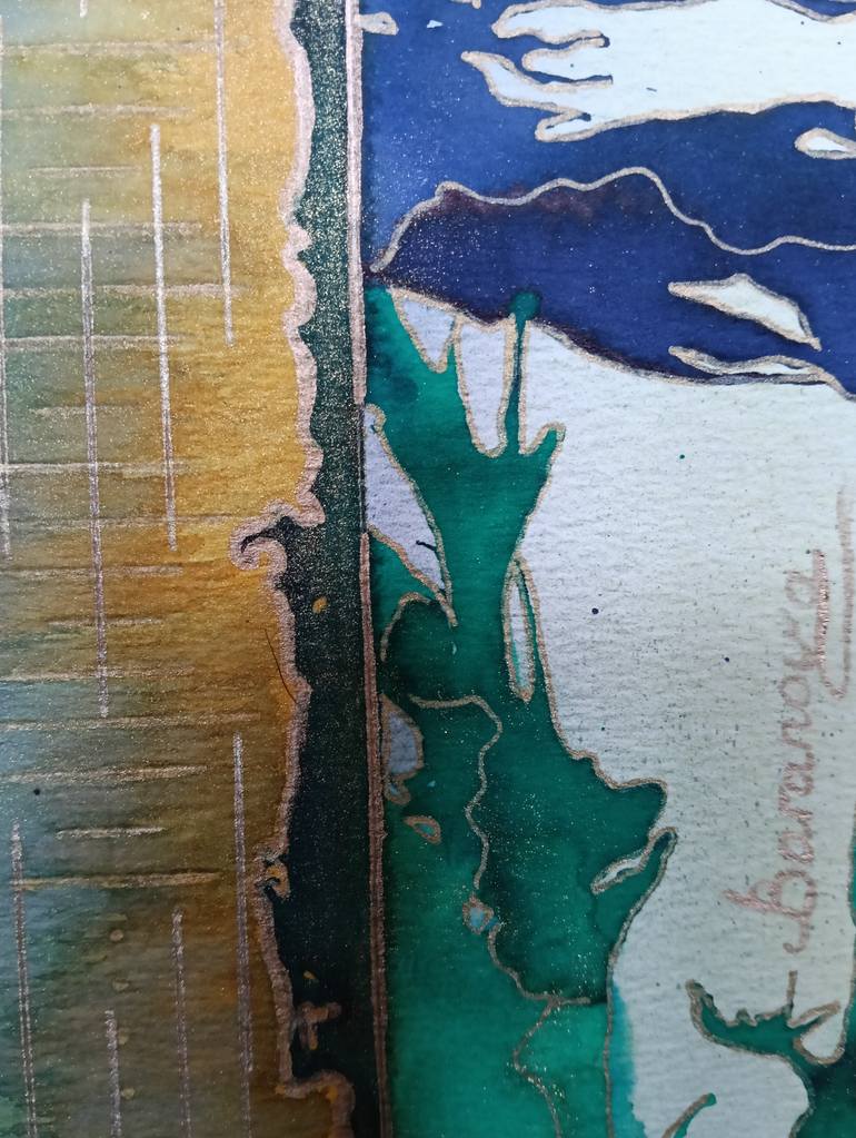 Original Abstract Expressionism Abstract Painting by Iryna Baranova