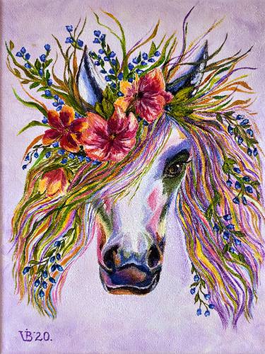 Print of Art Deco Horse Paintings by Iryna Baranova