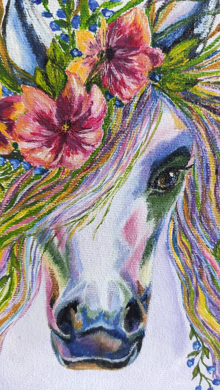 Original Horse Painting by Iryna Baranova