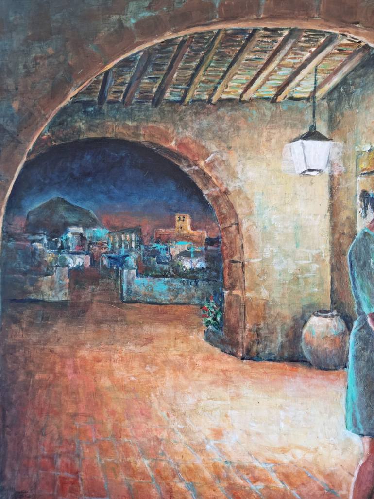 Original Architecture Painting by JOANA BISQUERT MARÍ