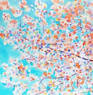 Print of Abstract Tree Paintings by Katalin Benedek