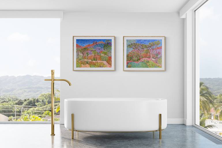 Original Abstract Expressionism Landscape Painting by Linda Paterson