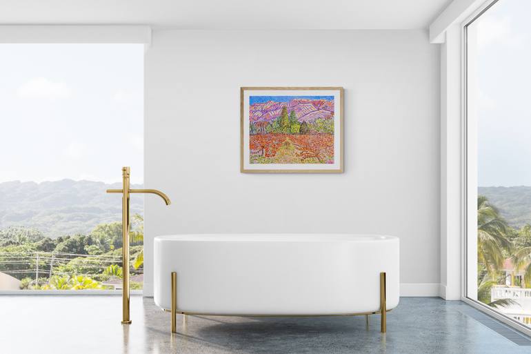 Original Abstract Expressionism Landscape Painting by Linda Paterson