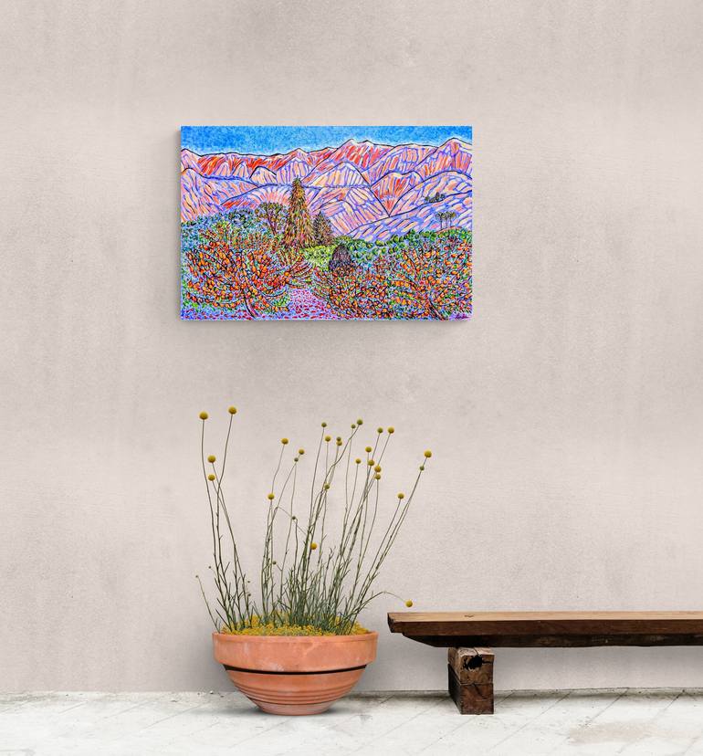 Original Abstract Expressionism Landscape Painting by Linda Paterson