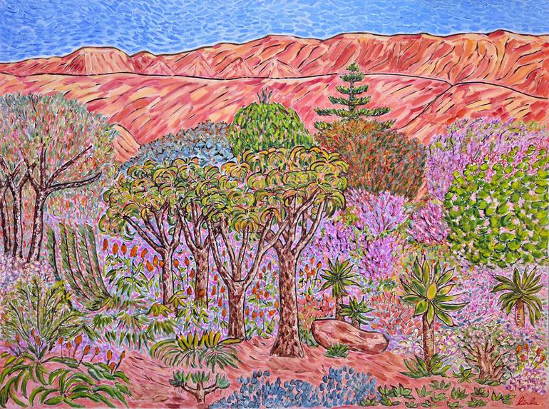Flowers In The Foothills 2 Painting by Linda Paterson | Saatchi Art