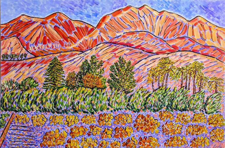 Flowers In The Foothills 2 Painting by Linda Paterson | Saatchi Art