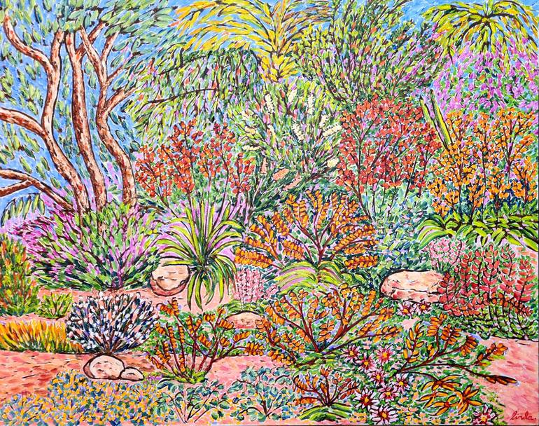 Flowers In The Foothills 2 Painting by Linda Paterson | Saatchi Art