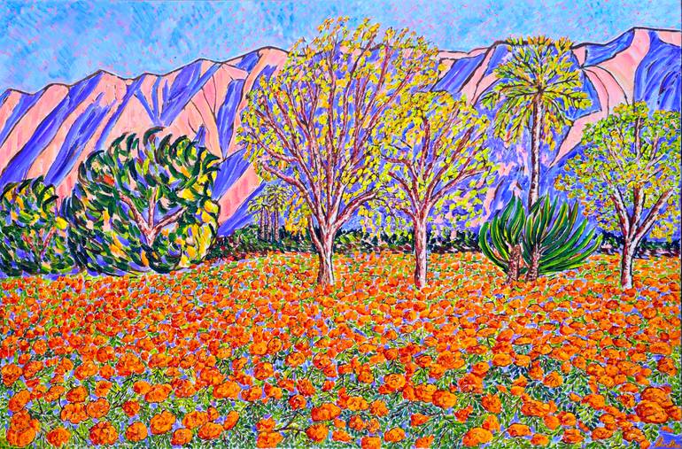 Flowers In The Foothills 2 Painting by Linda Paterson | Saatchi Art