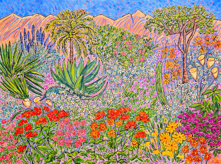 Flowers In The Foothills 2 Painting by Linda Paterson | Saatchi Art