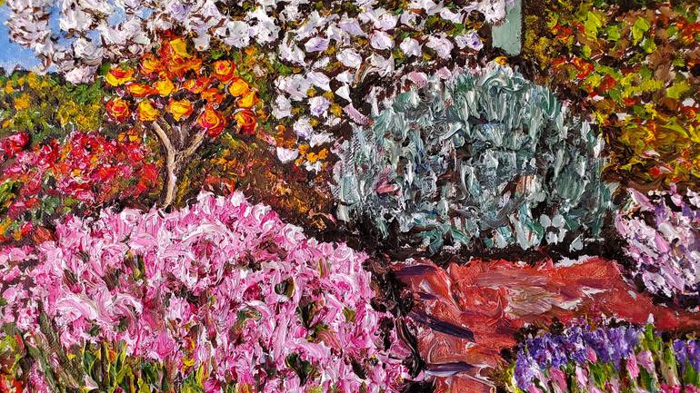 Original Garden Painting by Linda Paterson