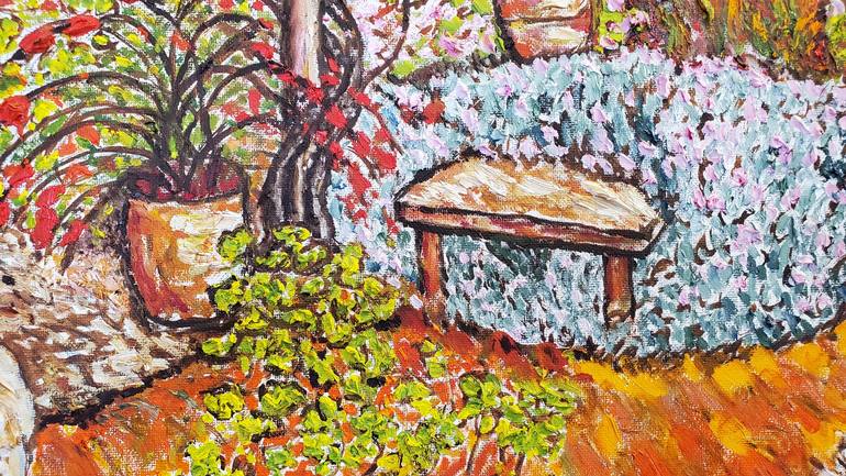 Original Garden Painting by Linda Paterson