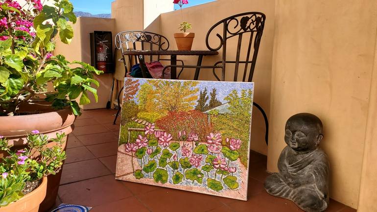 Original Garden Painting by Linda Paterson