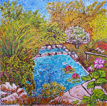 Original Abstract Expressionism Garden Paintings by Linda Paterson