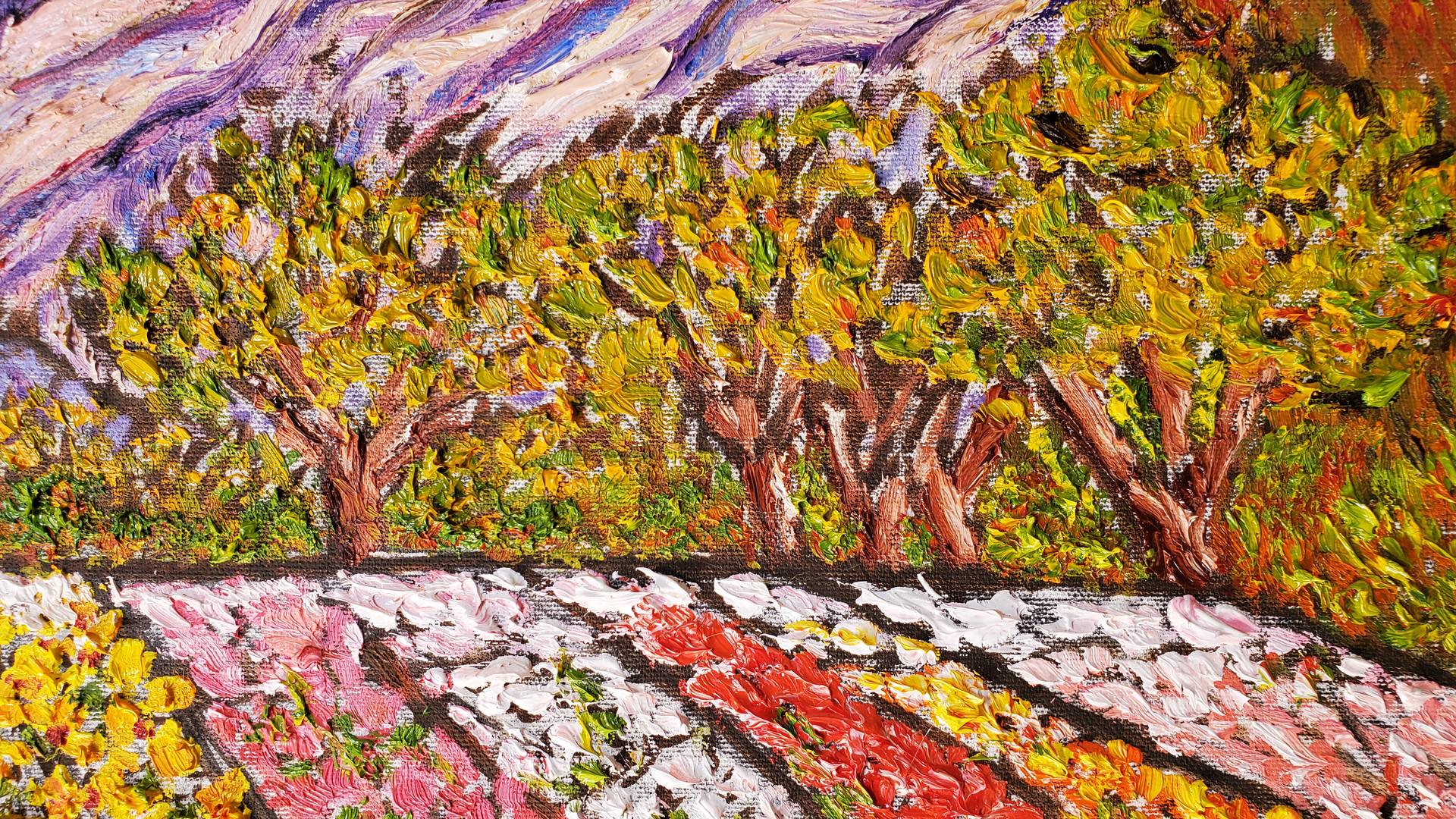 Flowers In The Foothills 2 Painting by Linda Paterson | Saatchi Art