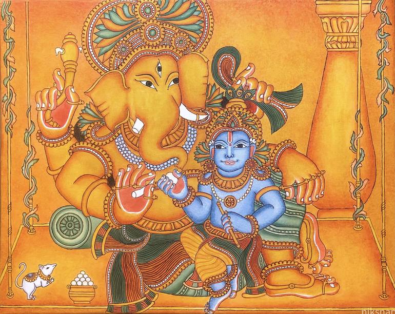 Ganesha Kerala Mural Painting Ubicaciondepersonas Cdmx Gob Mx