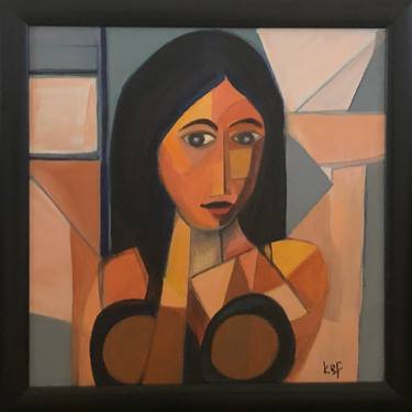Print of Abstract Women Paintings by Krishanthi Rondonfuentes