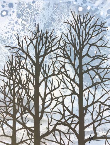 Print of Expressionism Tree Paintings by Lisa Powers