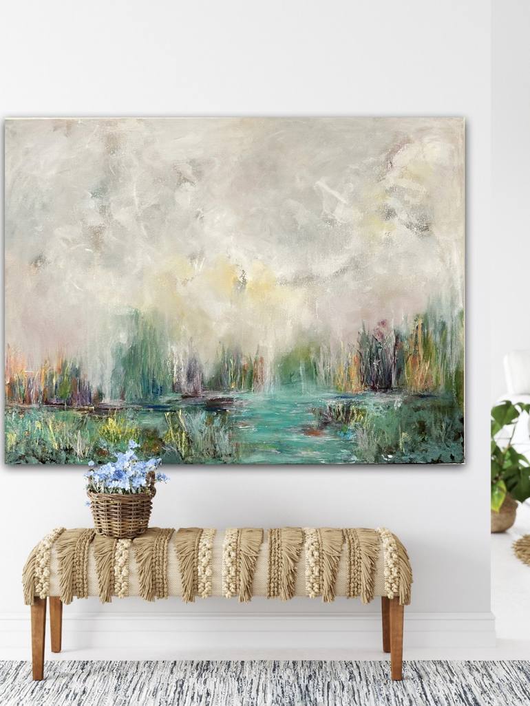 Original Abstract Landscape Painting by Huma Vohra