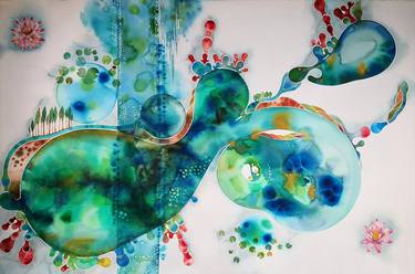 Original Illustration Abstract Paintings by Ilaria Finetti