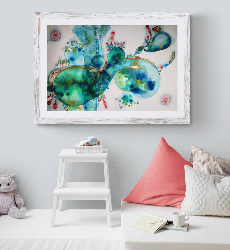 Original Illustration Abstract Painting by Ilaria Finetti
