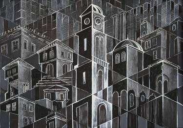 Print of Architecture Paintings by Julia Mia
