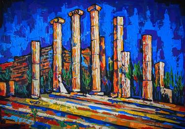 Print of Art Deco Architecture Paintings by Julia Mia