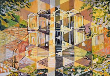 Print of Cubism Architecture Paintings by Julia Mia