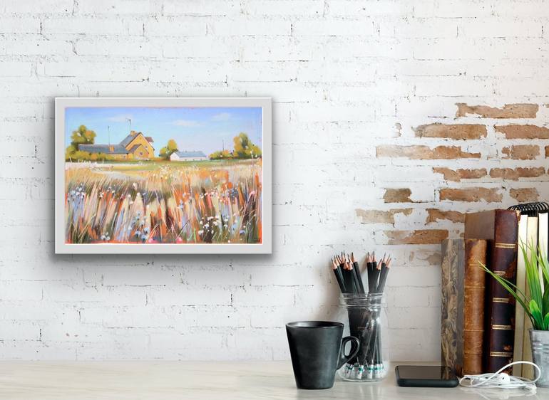 Original Impressionism Landscape Drawing by Irina Plaksina