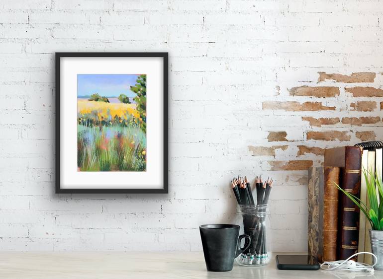 Original Fine Art Landscape Drawing by Irina Plaksina