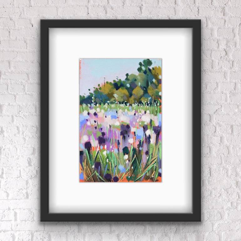 Original Fine Art Landscape Drawing by Irina Plaksina