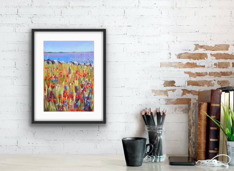 Original Impressionism Landscape Drawing by Irina Plaksina