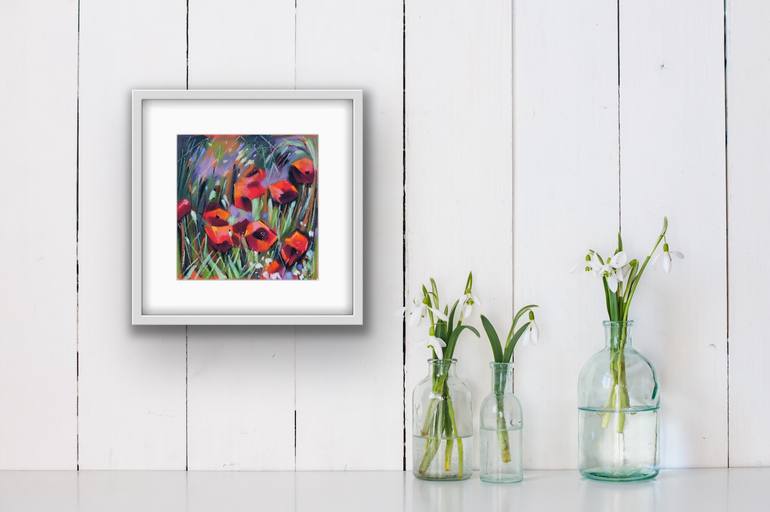 Original Expressionism Floral Drawing by Irina Plaksina